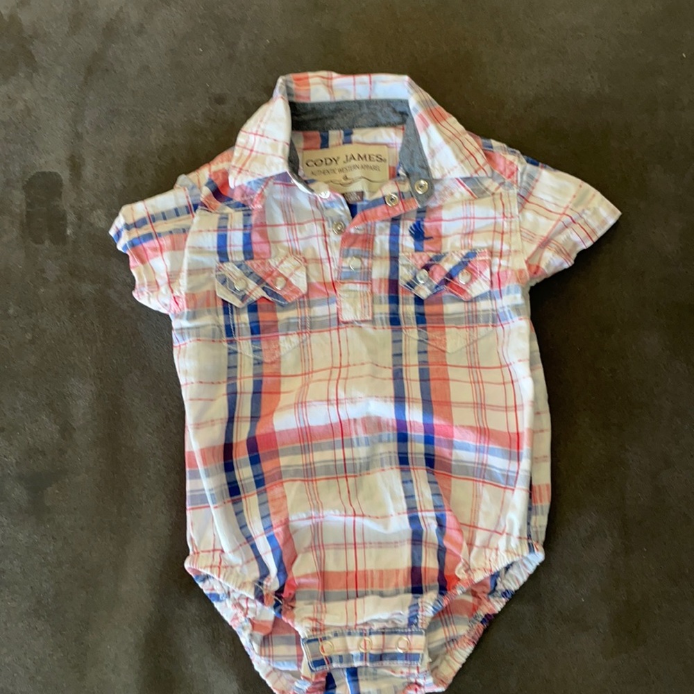 Cody James Plaid Onesie